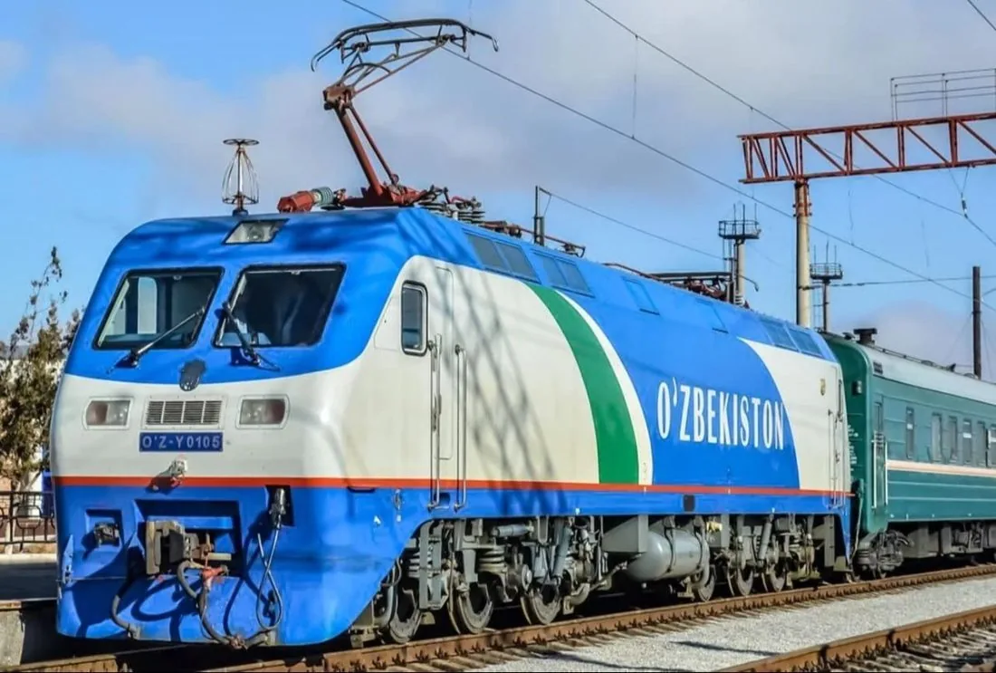 Uzbekistan Railways train